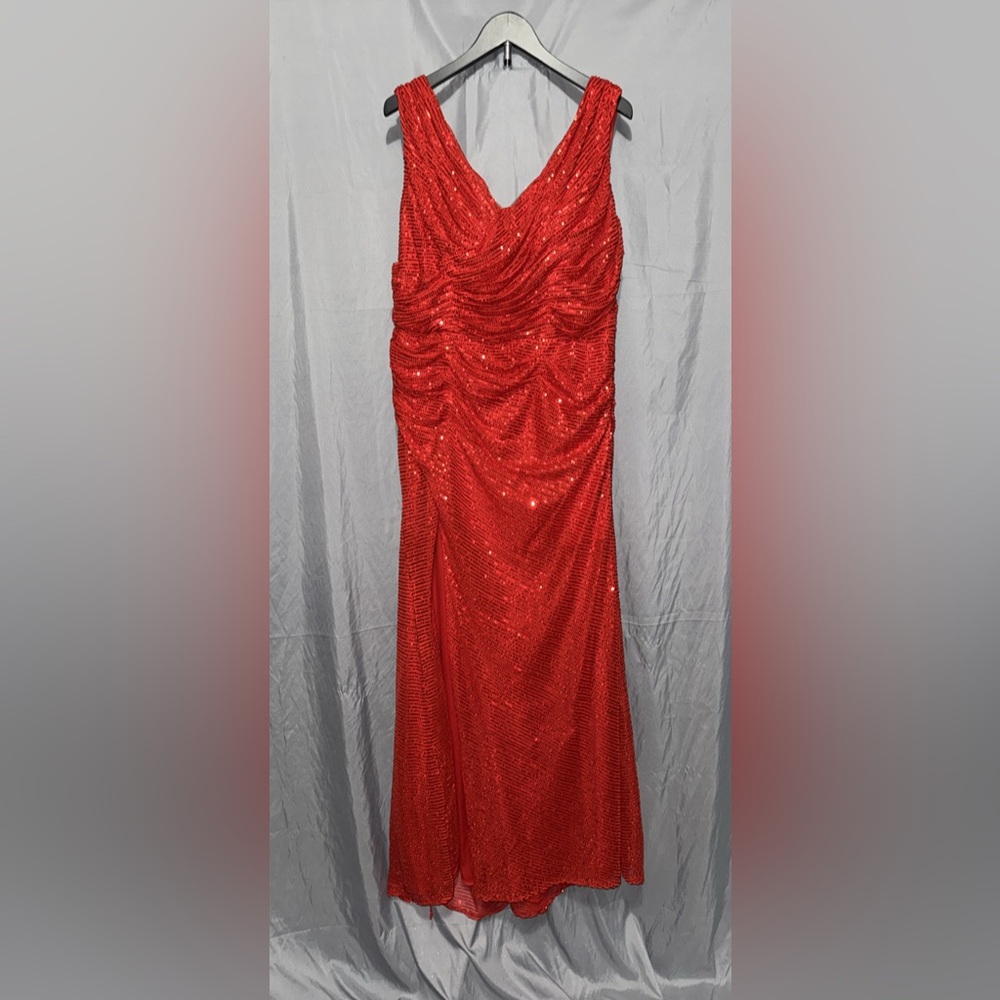 Red Sequin Evening Gown - Elegant Formal Dress